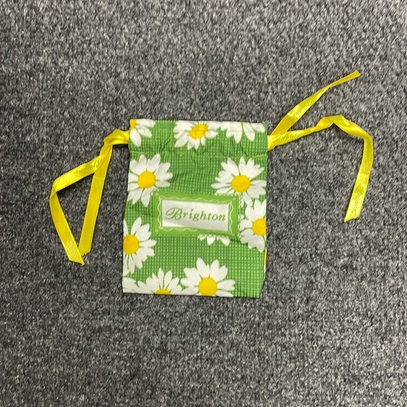 Brighton Yellow Daisy Drawstring Jewelry Dust Bag - Picture 1 of 5